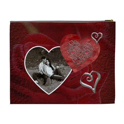 Valentine Love Xl Cosmetic Bag By Lil Back