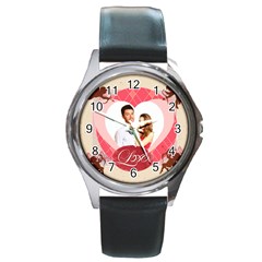 love - Round Metal Watch