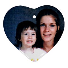 Mommy  - Heart Ornament (Two Sides)