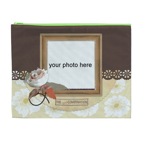 The Right Combination Cosmetic Bag Xl By Zornitza Front