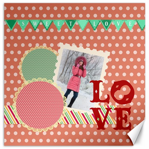 Love By Ki Ki 19 x19.27  Canvas - 1