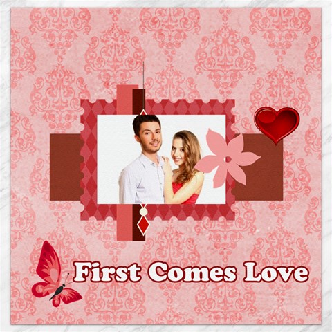 Love By Ki Ki 15.2 x15.41  Canvas - 1