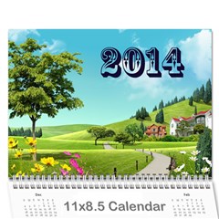 Shokov 2014 - Wall Calendar 11  x 8.5  (12-Months)