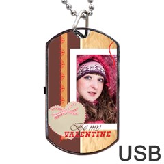 love - Dog Tag USB Flash (Two Sides)