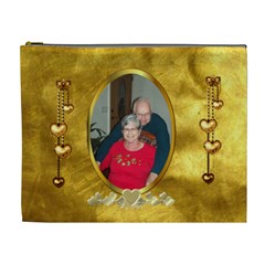 Golden Love XL cosmetic bag (7 styles) - Cosmetic Bag (XL)