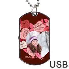 love - Dog Tag USB Flash (Two Sides)