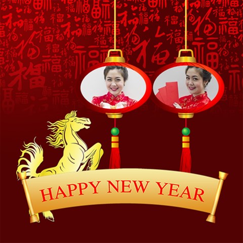 Chinese New Year By Ch 8 x8  Scrapbook Page - 1