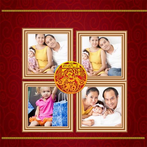 Chinese New Year By Ch 8 x8  Scrapbook Page - 1