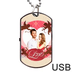 love - Dog Tag USB Flash (Two Sides)