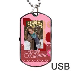 love - Dog Tag USB Flash (Two Sides)