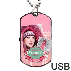 love - Dog Tag USB Flash (Two Sides)