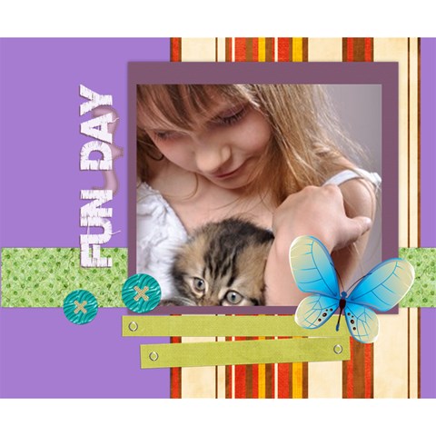 Fun Kids By Joely 14  x 11  x 1.5  Stretched Canvas