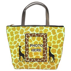 Giraffe bucket bag