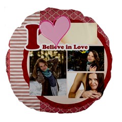 love - Large 18  Premium Round Cushion 