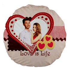 love - Large 18  Premium Round Cushion 