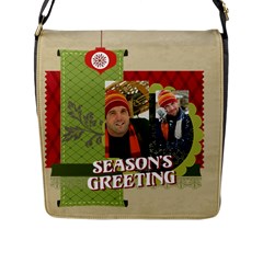 xmas - Flap Closure Messenger Bag (L)