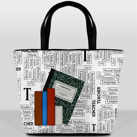 Teacher Bucket Bag By Lisa Minor Back