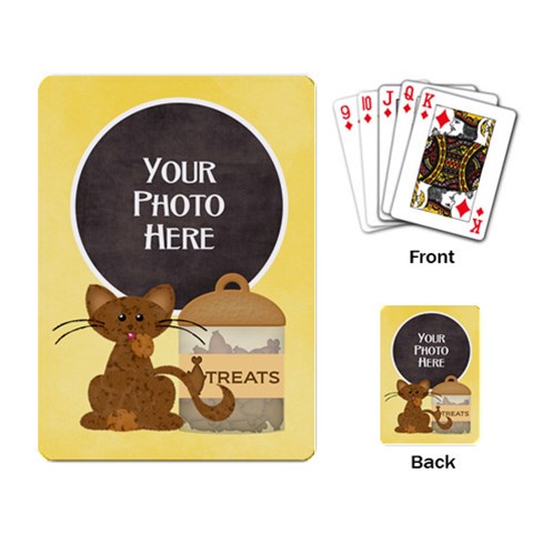Kitty Playing Cards By Lisa Minor Back