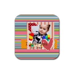 kids - Rubber Coaster (Square)