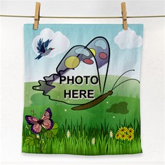 Butterfly Fields face towel