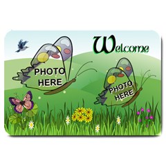 Butterfly Fields large door mat - Large Doormat