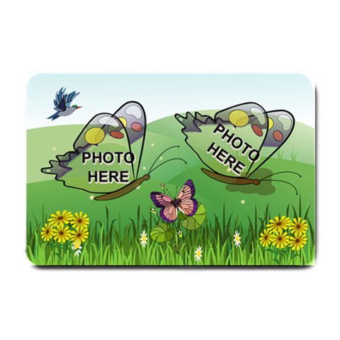 Butterfly Field Small Door Mat By Joy Johns 24 x16  Door Mat