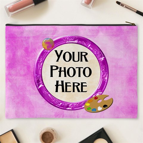 Artist Xxxl Cosmetic Bag By Lisa Minor Back
