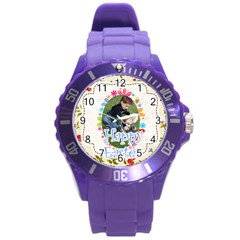 easter - Round Plastic Sport Watch (L)