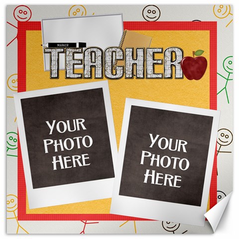 Teacher 20x20 Canvas By Lisa Minor 19 x19.27  Canvas - 1