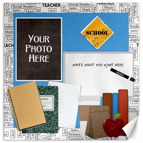 Teacher 20x20 Canvas By Lisa Minor 19 x19.27  Canvas - 1