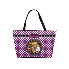 Pink spotty Shoulder Bag - Classic Shoulder Handbag