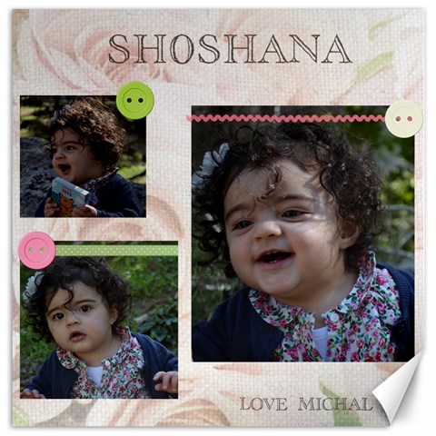 Shoshana s Canvas By Michal 15.2 x15.41  Canvas - 1