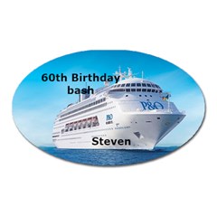 60th birthday bash - Magnet (Oval)