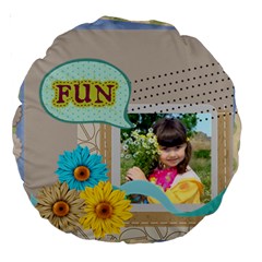 kids - Large 18  Premium Round Cushion 