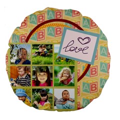 kids - Large 18  Premium Round Cushion 