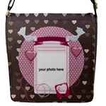 Love messenger bag - Flap Closure Messenger Bag (S)