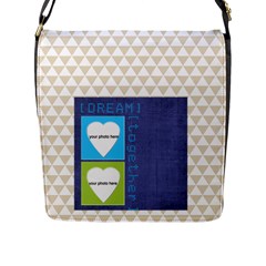 Dream Together messenger bag - Flap Closure Messenger Bag (L)