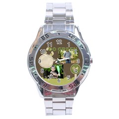 green, nature - Stainless Steel Analogue Watch