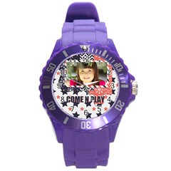 kids - Round Plastic Sport Watch (L)