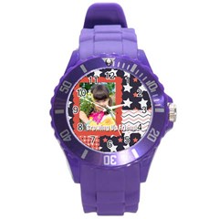 kids - Round Plastic Sport Watch (L)