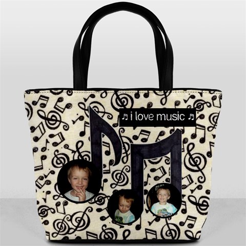 Music Bucket Bag By Joy Johns Front