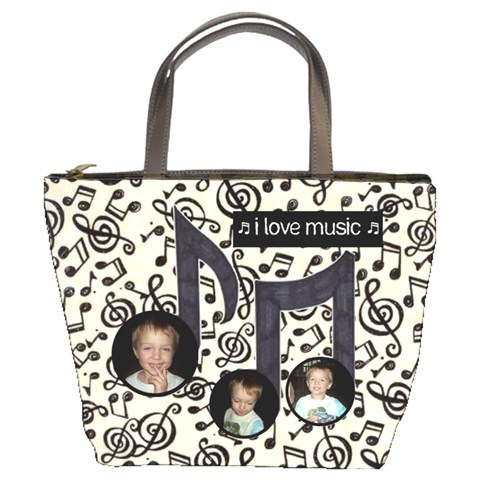 Music Bucket Bag By Joy Johns Front