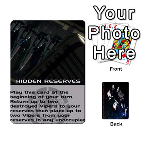 Ace Battlestars Vs Basestars Human Deck By Michael Front - HeartA
