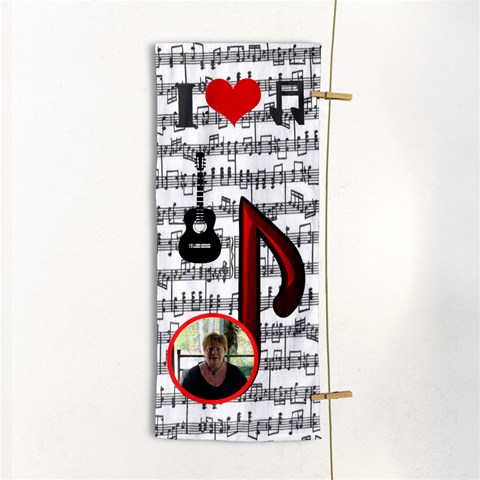 Music Hand Towel By Joy Johns Front