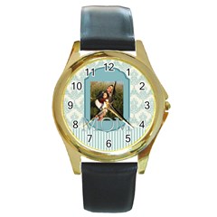 mothers day - Round Gold Metal Watch