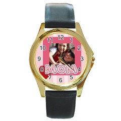 mothers day - Round Gold Metal Watch mothers day - Round Gold Metal Watch