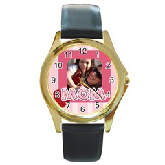 mothers day - Round Gold Metal Watch