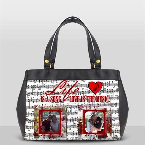 Music Office Handbag, 2 Sides By Joy Johns Front