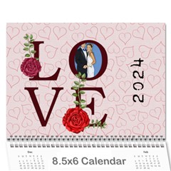 love 2024 - Wall Calendar 8.5  x 6 
