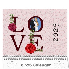 love 2025 - Wall Calendar 8.5  x 6 